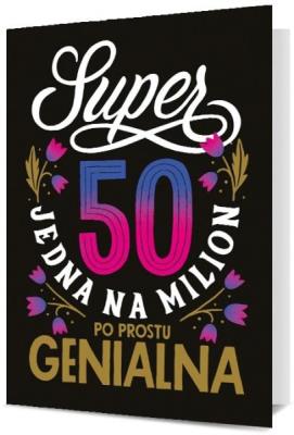 Opakowanie Karnet Urodziny 50 damskie K. B6-1903