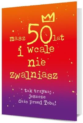 Opakowanie Karnet Urodziny 50 K. B6-1915