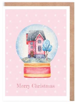 Opakowanie Kartka Boże Narodzenie Kula, eko koperta K134