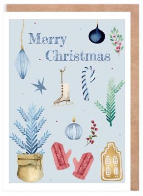 Opakowanie Kartka Boże Narodzenie Merry Christmas, eko K132