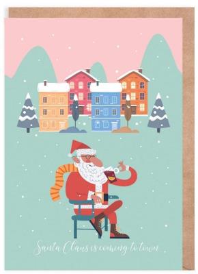 Opakowanie Kartka Boże Narodzenie Mikołaj, eko koperta K137