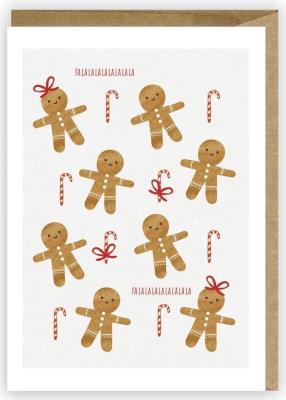 Opakowanie Kartka Boże Narodzenie Pierniczki, eko K083