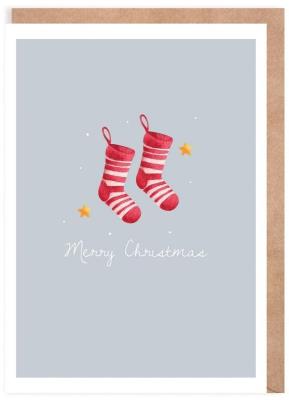 Opakowanie Kartka Boże Narodzenie Skarpetki, eko K126