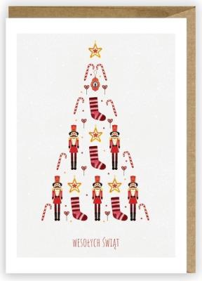 Opakowanie Kartka Boże Narodzenie Wesołych Świąt, eko K064