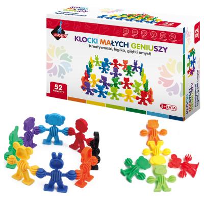 Opakowanie Klocki małych geniuszy liczmany 52 elementy