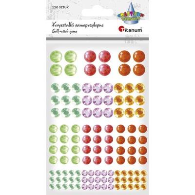 Opakowanie Kryształki samoprzylepne perełki mix 120szt