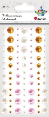 Opakowanie Kryształki samoprzylepne perełki mix 91szt