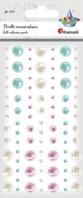 Opakowanie Kryształki samoprzylepne perełki mix 91szt