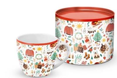 Opakowanie Kubek w puszce - Świąteczny