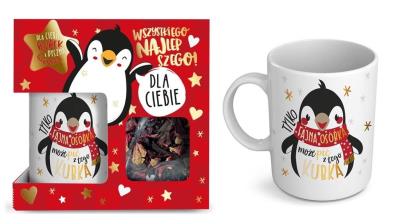 Opakowanie Kubek z herbatą KIH-003 Fajna osóbka, pingwinek BN