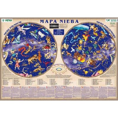 Mapa Nieba gwieździstego. Wydawca: Piętka. SmakLiter.pl Opakowanie Mapa Nieba gwieździstego