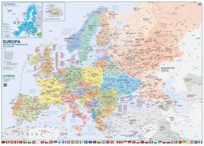 Opakowanie Mapa ścienna Europy. Polit.-administr. 1:45 00 000
