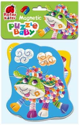 Miękkie magnetyczne puzzle Owca i Świnka. Wydawca: Roter Kafer. SmakLiter.pl Opakowanie Miękkie magnetyczne puzzle Owca i Świnka