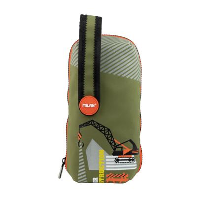 Opakowanie Multipiórnik owalny z 4 piórnikami Milan UNDER CONSTRUCTION zielony