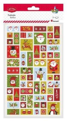 Opakowanie Naklejki papierowe Boże Narodzenie 2 plansze