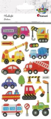 Opakowanie Naklejki wypukłe pojazdy użytkowe mix 17szt