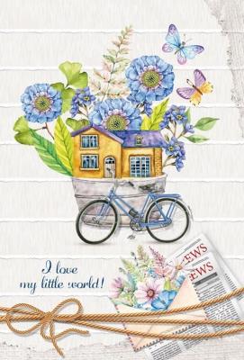 Opakowanie Notatnik ozdobny 143x210/64K linia Rower