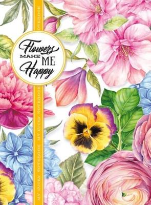 Opakowanie Notatnik ozdobny 145x197/160K kratka TW Kwiaty