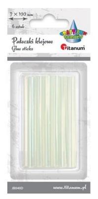 Opakowanie Pałeczki klejowe przezroczyste 7x100mm 6szt