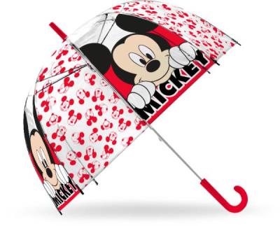 Parasolka przezroczysta automatyczna 46cm Mickey WD21897. Wydawca: Kids Euroswan. SmakLiter.pl Opakowanie Parasolka przezroczysta automatyczna 46cm Mickey WD21897
