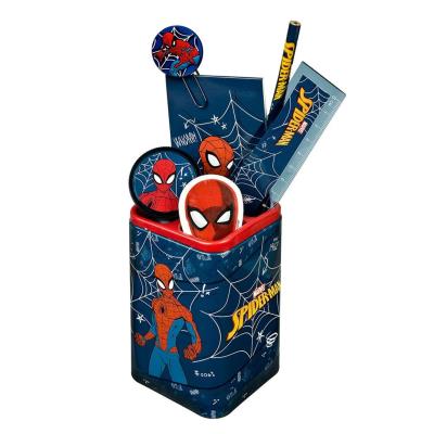 Opakowanie Pojemnik z przyborami szkolnymi Spiderman 7el