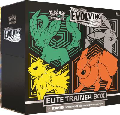 Opakowanie Pokemon TCG: 7.0 Sword and Shield Evolving Skies Elite Trainer Box   (Flareon Eevee)