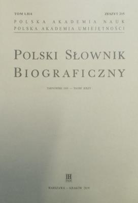 Polski Słownik Biograficzny z.215 T.52/4. Autor: praca zbiorowa. SmakLiter.pl Okładka książki Polski Słownik Biograficzny z.215 T.52/4