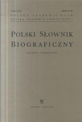 Polski Słownik Biograficzny z.216 T.53/1. Autor: praca zbiorowa. SmakLiter.pl Okładka książki Polski Słownik Biograficzny z.216 T.53/1