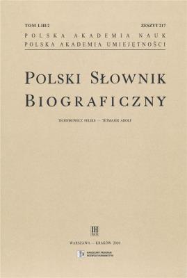 Polski Słownik Biograficzny z.217 T.53/2. Autor: praca zbiorowa. SmakLiter.pl Okładka książki Polski Słownik Biograficzny z.217 T.53/2