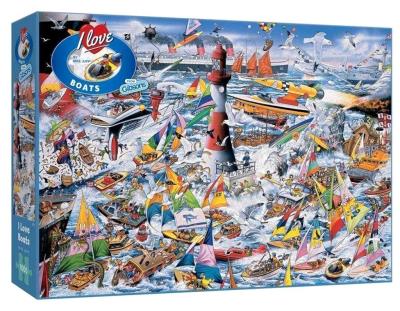 Opakowanie Puzzle 1000 Kocham łodzie G3