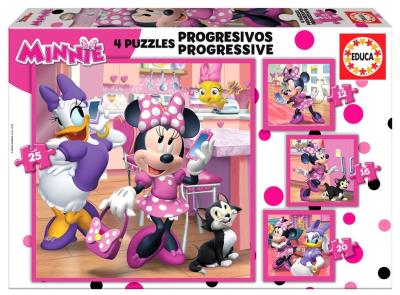 Puzzle 12+16+20+25 Myszka Minnie/Daisy G3. Wydawca: Educa. SmakLiter.pl Opakowanie Puzzle 12+16+20+25 Myszka Minnie/Daisy G3