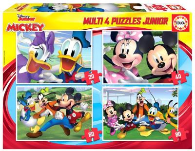 Puzzle 20+40+60+80 Myszka Miki i przyjaciele G3. Wydawca: Educa. SmakLiter.pl Opakowanie Puzzle 20+40+60+80 Myszka Miki i przyjaciele G3