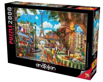 Puzzle 2000 Codzienny Paryż. Wydawca: Anatolian. SmakLiter.pl Opakowanie Puzzle 2000 Codzienny Paryż