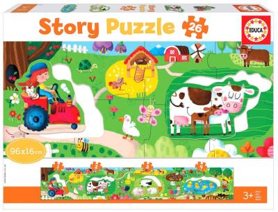 Puzzle 26 Farma (panorama) G3. Wydawca: Educa. SmakLiter.pl Opakowanie Puzzle 26 Farma (panorama) G3