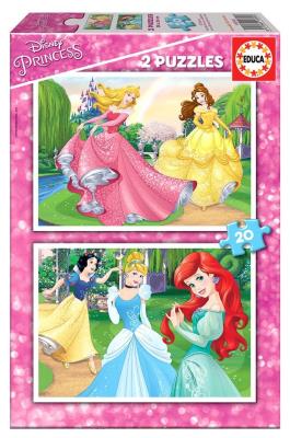 Puzzle 2x20 Księżniczki z bajek Disneya G3. Wydawca: Educa. SmakLiter.pl Opakowanie Puzzle 2x20 Księżniczki z bajek Disneya G3