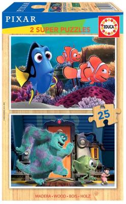 Puzzle 2x25 Gdzie jest Nemo/Potwory i spółka G3. Wydawca: Educa. SmakLiter.pl Opakowanie Puzzle 2x25 Gdzie jest Nemo/Potwory i spółka G3