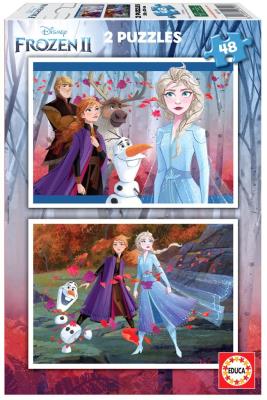 Puzzle 2x48 Kraina Lodu II G3. Wydawca: Educa. SmakLiter.pl Opakowanie Puzzle 2x48 Kraina Lodu II G3