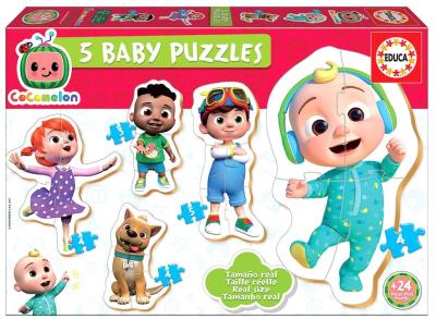 Puzzle 3-5 Cocomelon. Wydawca: Educa. SmakLiter.pl Opakowanie Puzzle 3-5 Cocomelon