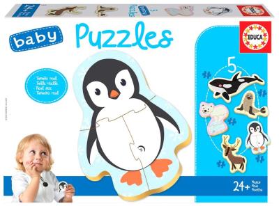 Puzzle 3-5 Zwierzęta polarne G3. Wydawca: Educa. SmakLiter.pl Opakowanie Puzzle 3-5 Zwierzęta polarne G3