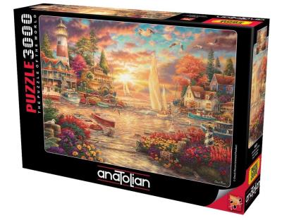 Puzzle 3000 Zachód słońca. Wydawca: Anatolian. SmakLiter.pl Opakowanie Puzzle 3000 Zachód słońca