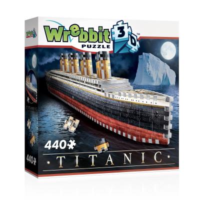 Opakowanie Puzzle 440 Wrebbit 3D Titanic