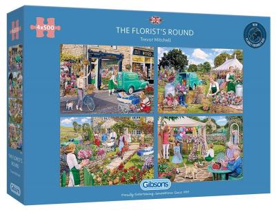 Opakowanie Puzzle 4x500 Florystyka G3