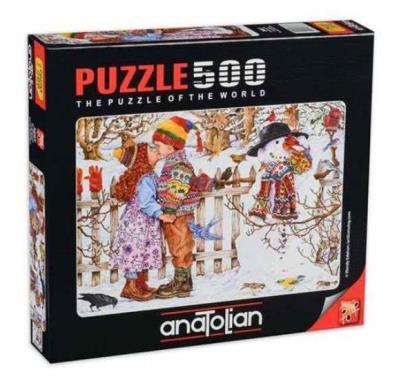 Puzzle 500 Pierwszy pocałunek. Wydawca: Anatolian. SmakLiter.pl Opakowanie Puzzle 500 Pierwszy pocałunek