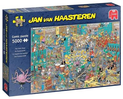 Puzzle 5000 Jan Van Haasteren Sklep muzyczny G3. Wydawca: Jumbo. SmakLiter.pl Opakowanie Puzzle 5000 Jan Van Haasteren Sklep muzyczny G3