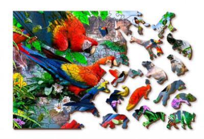 Opakowanie Puzzle drewniane 3D Wyspa papug Parrot Island M