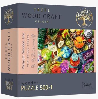 Opakowanie Puzzle drewniane 500+1 Kolorowe koktajle TREFL