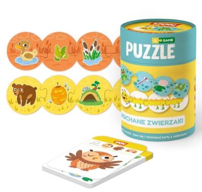 Opakowanie Puzzle dwustronne 4x6 Kochane zwierzaki