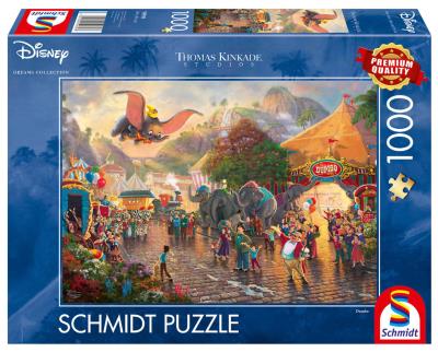 Puzzle PQ 1000 Thomas Kinkade Słoń Dumbo G3. Wydawca: Schmidt. SmakLiter.pl Opakowanie Puzzle PQ 1000 Thomas Kinkade Słoń Dumbo G3