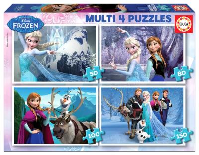 Opakowanie Puzzle ze stopniowaną ilością elementów 50-80-100-150