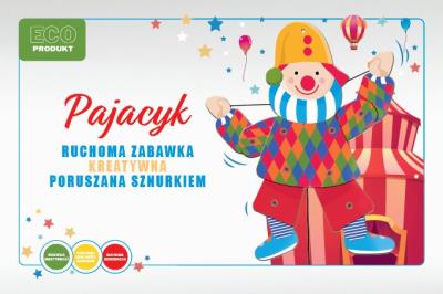 Opakowanie Ruchoma Zabawka Pajac